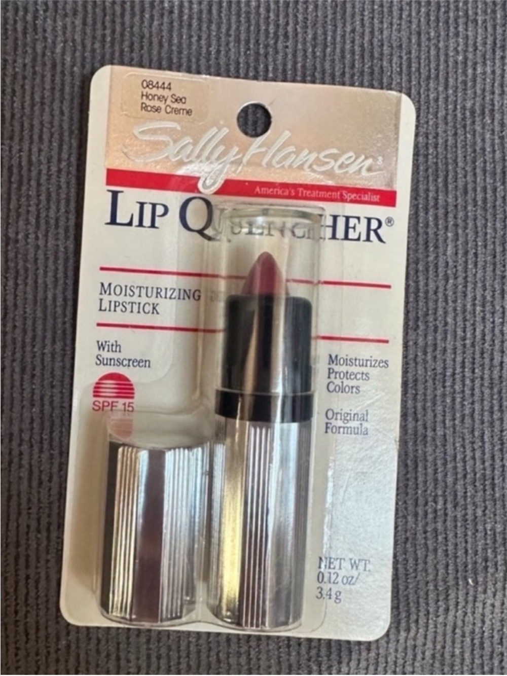 Vintage sally Hansen honey sea rose cream lip quencher lipstick NOS